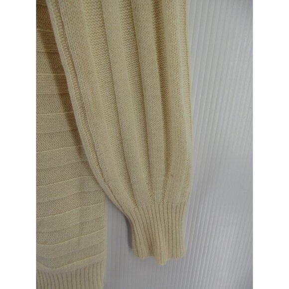 Theory Sweater Medium Cashmere Pullover Ribbed Striped Preppy * - Picture 3 of 11
